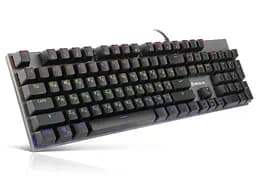 Клавиатура игровая механическая REAL-EL M13 USB RGB Black - мініатюра 2