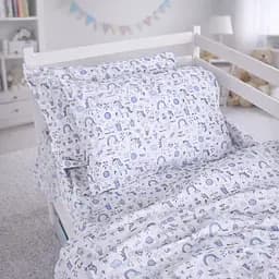 Наволочка MirSon Ranforce Elite Tiny Unicorn blue 40x60 см (2200012579190)