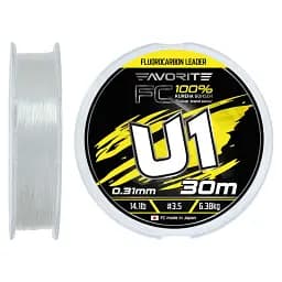Флюорокарбон Favorite U1 FC 30 м 3.5/0.31 мм 14.1 lb/6.38 кг