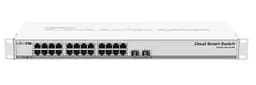 Комутатор Mikrotik CSS326-24G-2S+RM (24x1G, 2xSFP+, SwOS)