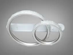 LED-люстра Diasha MX3528/600+400CG шампань 90 Вт з пультом, 2 кільця - мініатюра 4