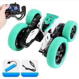 Машинка на радіокеруванні SHT DW02A Trick and Flip RC Car 2.4G Green - мініатюра 7