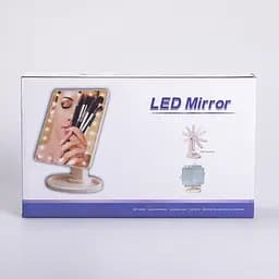 Косметичне дзеркало з LED-підсвіткою 16 світлодіодів, чорний Yiwu HP-10-3AB - мініатюра 8