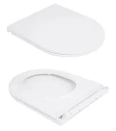 Унітаз підвісний Qtap Taurus Ultra Quiet, з сидінням Slim Duroplast/ Soft-close/ Quick Release QT2433084EUQW - мініатюра 7