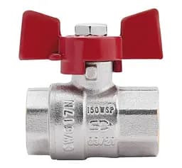 Кран кульовий Thermo Alliance Standart 3/4" ВВ прямий, PN40, метелик SD602NW20PN40 - мініатюра 2