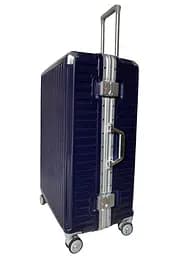 Валіза велика L Milano bag 013 полікарбонат Темно-синій - мініатюра 4