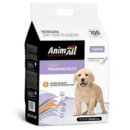 Пелюшки AnimAll Puppy Training Pads для собак і цуценят з ароматом лаванди 60×60 см 100 шт