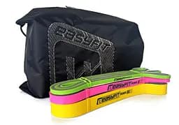 Набір двошарових гумок для підтягування EasyFit Premium 2-32 кг (3 шт.) (EF-2332s) - мініатюра 3