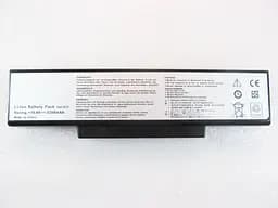 Акумулятор для ноутбука Asus A32-K72, 5200 mAh, 6cell, 11.1V, Li-ion, чорний