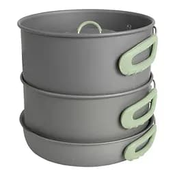 Набір посуду Bo-Camp Explorer XL 4 Pieces Hard Anodized Grey/Green (2200249) - мініатюра 10