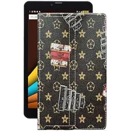 Чехол StatusCASE из экокожи для планшета Sigma X-style Tab A81 Луи-Витон-коричневый