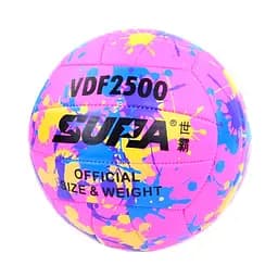 М'яч волейбольний Bambi MS 3885(Pink) діаметр 21,3 см, ПВХ, 260-280 грам