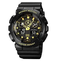 Годинник чоловічий наручний Skmei 1832 (Чорний з золотом)