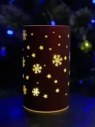 Світильник декоративний Luca Lighting Сніжинки 15.9х15 см червоний (8720362197614_1) - мініатюра 3