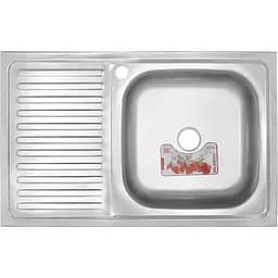 Кухонная мойка накладная ZERIX Z8050R-06-160E satin (ZX1613)