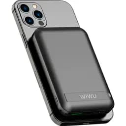 Зовнішній акумулятор WiWU Snap Cube Magnetic Wireless Charger 10000mAh Black [104330] - мініатюра 5