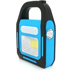 Переносной фонарь ORION OR-9707B+Solar, COB+SMD LED, 3 режима работы, заряд от 5V, USB выход, батарея 2*18650, Box