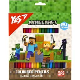 Карандаши цветные Yes Minecraf 24 цвета (290770)