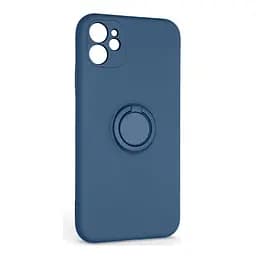 Чохол до мобільного телефона Armorstandart Icon Ring Apple iPhone 11 Blue (ARM68643)