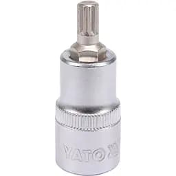 Головка торцевая Yato квадрат 1/2" Spline М8 L=55 мм (YT-04342)