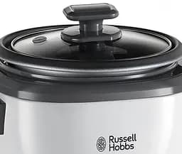 Russell Hobbs Рисоварка, 200Вт, чаша-0,7л, механічне керування, знімна кришка, нерж. сталь, чорно-біла - мініатюра 4