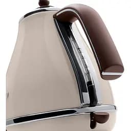 Електрочайник DeLonghi KBOV 2001 beige 1.7 л (00000009922) - мініатюра 3