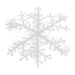 Снежинка одинарная 13 см