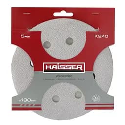 Круг шлифовальный Haisser самоклеящийся с отверстиями 190 мм K240, 5 шт. (119679)