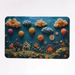 3D-килимок для ванної кімнати з м'якого діатоміту 38×58 (см) вологопоглинальний килимок для дому ванни туалету Yiwu HP-42-34