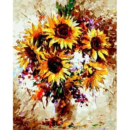 Картина за номерами ZiBi Art Line Усмішка соняхів 40х50 см (ZB.64138)