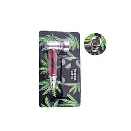 Трубка курительная Changfeng металлическая №HL-YD-007 Red Конопля (10538)