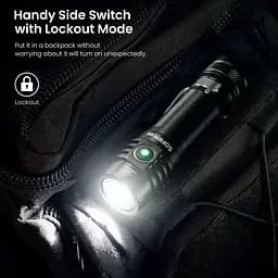 Ручний ліхтарик Sofirn SC18 кишеньковий акумуляторний світлодіодний ліхтар Black (19277) - мініатюра 2