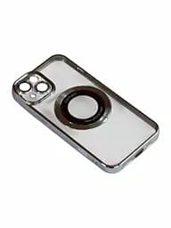 Магнитный чехол XON PhoneCase Magnetic для iPhone 14 (PCMC1114100G 8062) Серый/Прозрачный