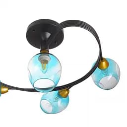 Люстра Brille стельова Е27 60W BK (BR-01 611C/6) - мініатюра 2