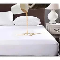 Водонепроникний бавовняний наматрацник аквастоп білий 140 х 200