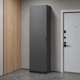 Шафа пенал Vays з висувною вішалкою та полицями M-42 Антрацит