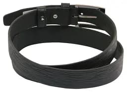 Ремінь Skipper 1034-33 під брюки натуральна шкіра 3,3 см Чорний