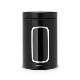 Ємність Brabantia Window Canister для зберігання сипучих продуктів, 1,4 л, чорний (333521)