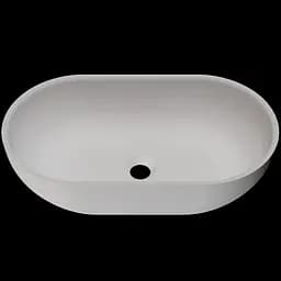 Раковина матова накладна Amidicon Savanna 56 560x320 з литого каменю SAVANNA_56_MAT, Білий матовий