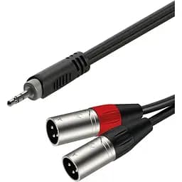 Готовый аудио кабель Roxtone Mini-Jack 3.5 мм - 2xXLR Male RAY-C190-L2 2м