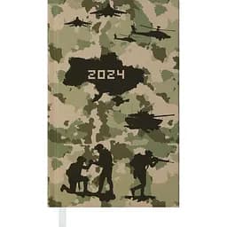 Еженедельник датирован Buromax Heroes 2024 A6 зеленый (BM.2880-36)