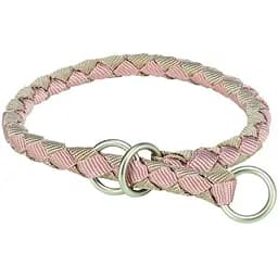 Ошейник Trixie Cavo для собак полуудавка L–XL 52–60х1.8 см розово-песочный