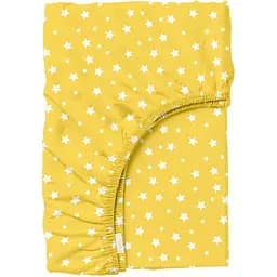 Простынь Cosas на резинке в детскую кроватку 60х120 yellow starfall, желтый (StarfallYellow_120)