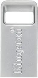 USB Flash Kingston USB 3.2 DT Micro Metal 200Mb/s 128GB Silver - мініатюра 3