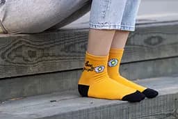 Набір шкарпеток 3 пари з написами ORGANIC cotton безшовні JILL ANTONY 35-37 - мініатюра 5