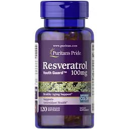 Натуральна добавка Puritan's Pride Resveratrol 100 mg 120 капсул