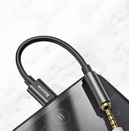 Адаптер Baseus Type-C Male to 3.5 мм Female Adapter L54 Black - мініатюра 2