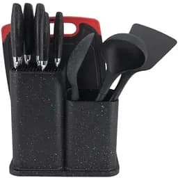 Набір кухонного приладдя Bright Chef на підставці 10 предметів 62 KS чорний