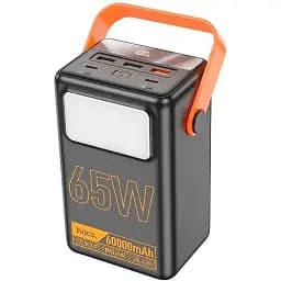 Портативна батарея Power Bank Hoco J110A Powerful PD65W LCD/Lamp 60000mAh Black