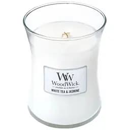 Свічка Woodwick White Tea & Jasmine Mini Білий чай та жасмин 85 г (98062E) - мініатюра 2